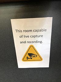 Recording sign