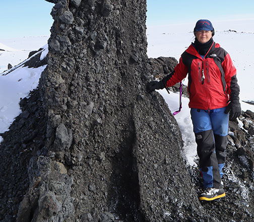 Nelia Dunbar in Antarctica