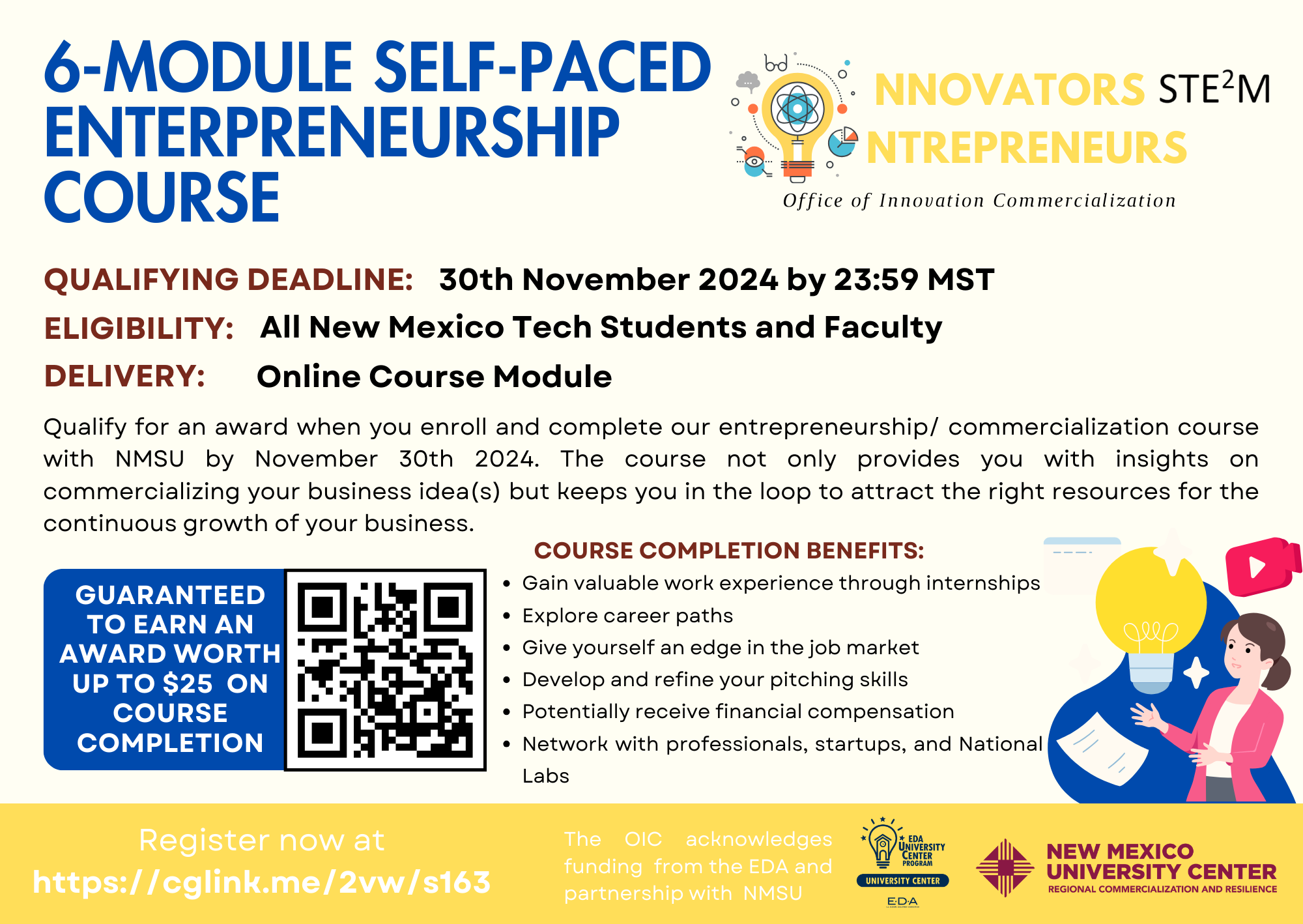 The 6-Module Self-Paced Enterpreneurship Course