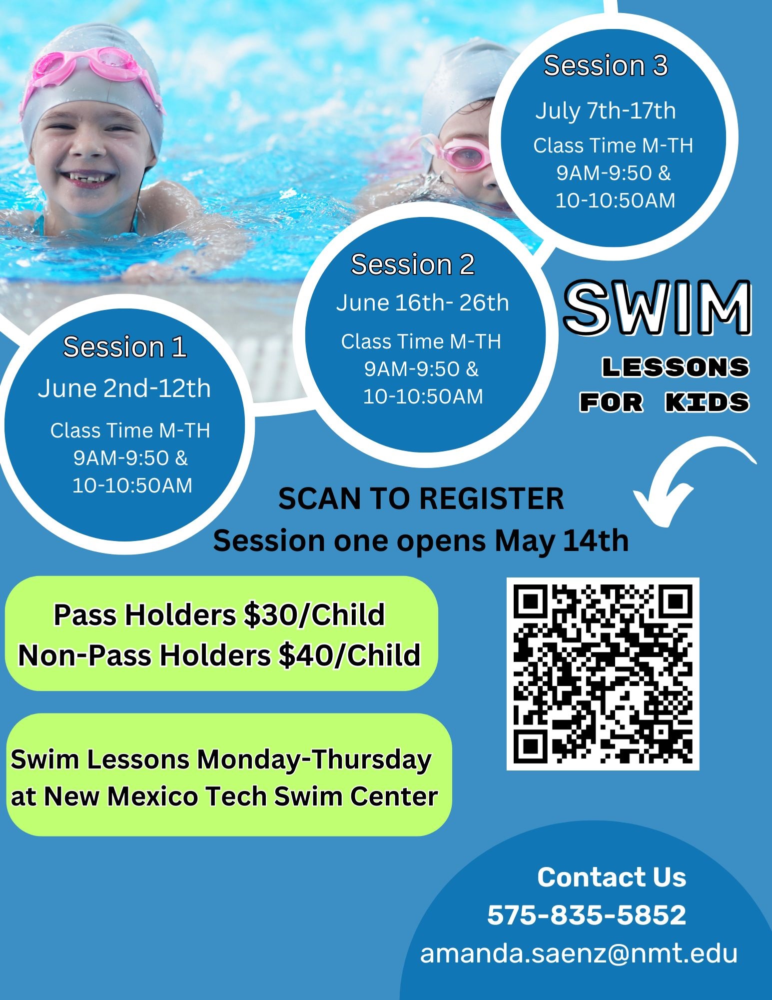 Swim Lesson Flyer